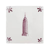 Empire State Building Delft Tile