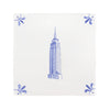Empire State Building Delft Tile