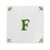 Alphabet F Delft Tile