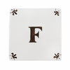 Alphabet F Delft Tile