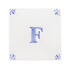 Alphabet F Delft Tile