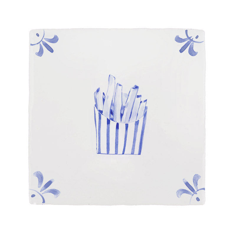 French Fries Delft Tile