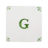 Alphabet G Delft Tile