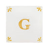 Alphabet G Delft Tile