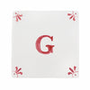 Alphabet G Delft Tile