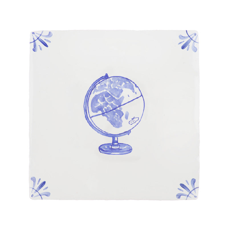 Globe Delft Tile
