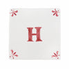 Alphabet H Delft Tile
