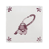 The Happy Hoover Delft Tile