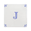 Alphabet J Delft Tile