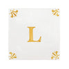Alphabet L Delft Tile