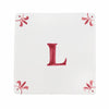 Alphabet L Delft Tile