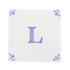 Alphabet L Delft Tile