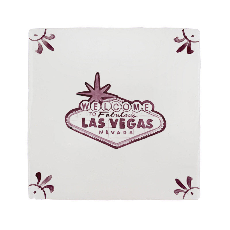 Las Vegas Sign Delft Tile