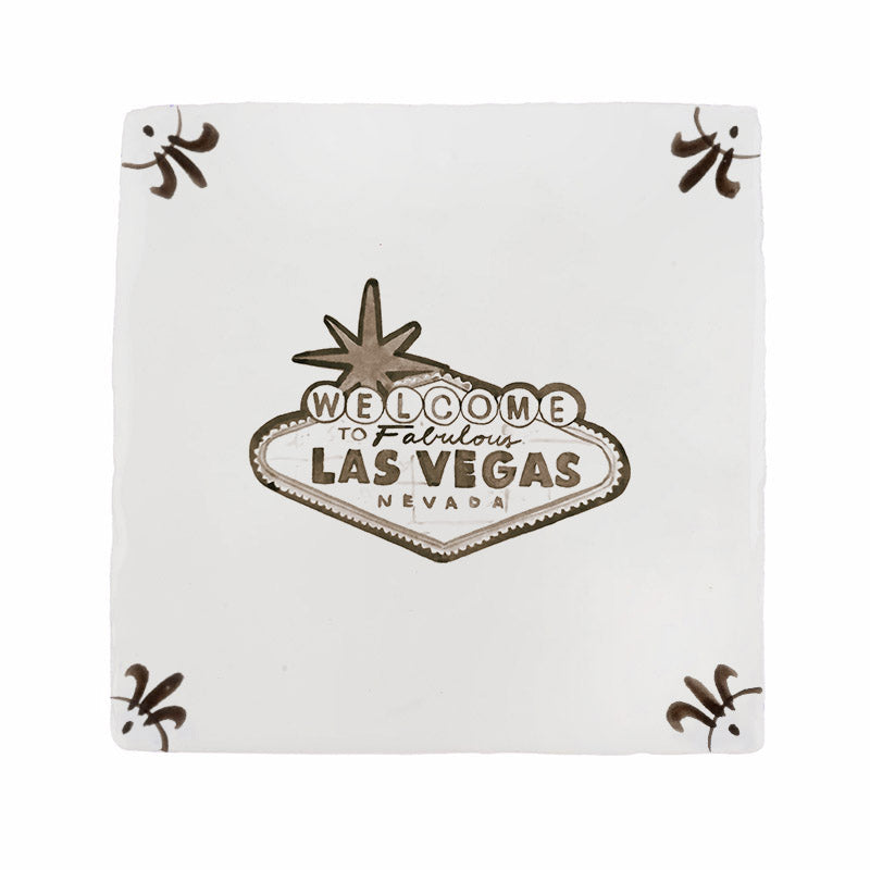 Las Vegas Sign Delft Tile