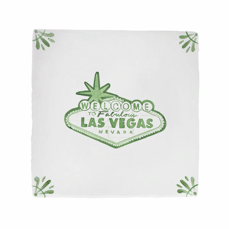 Las Vegas Sign Delft Tile