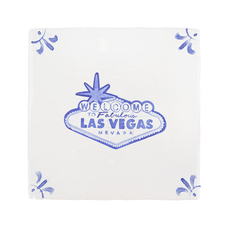 Las Vegas Sign Delft Tile
