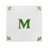 Alphabet M Delft Tile