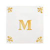 Alphabet M Delft Tile