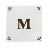 Alphabet M Delft Tile