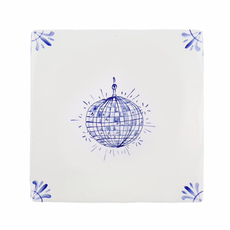Disco Ball Delft Tile