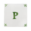 Alphabet P Delft Tile