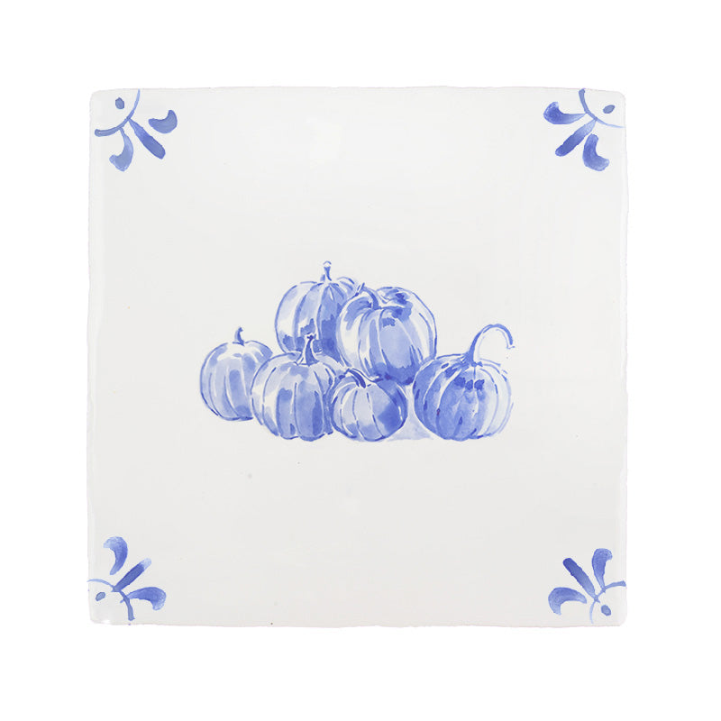 Pumpkin Patch Delft Tile