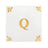 Alphabet Q Delft Tile