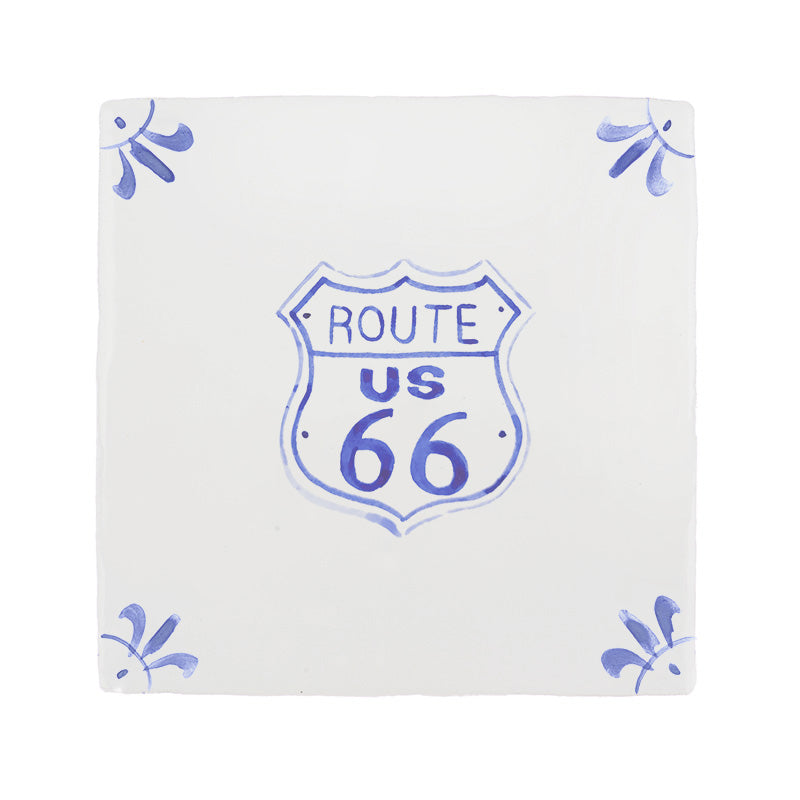 Route 66 Delft Tile