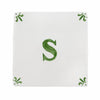 Alphabet S Delft Tile