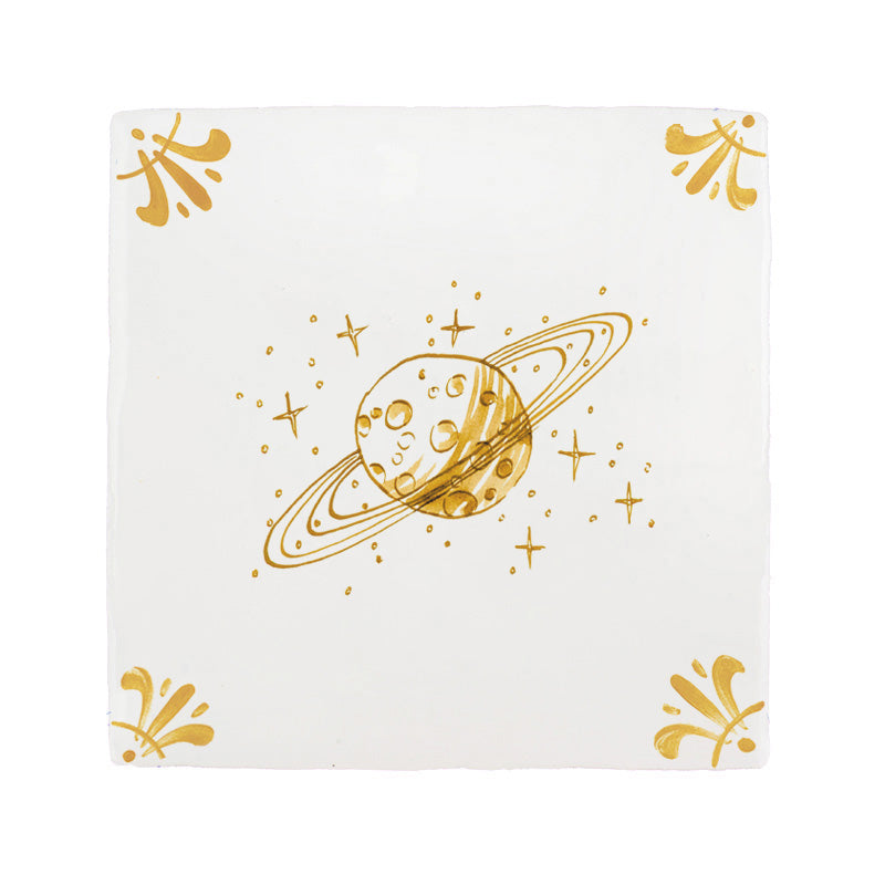Saturn Delft Tile