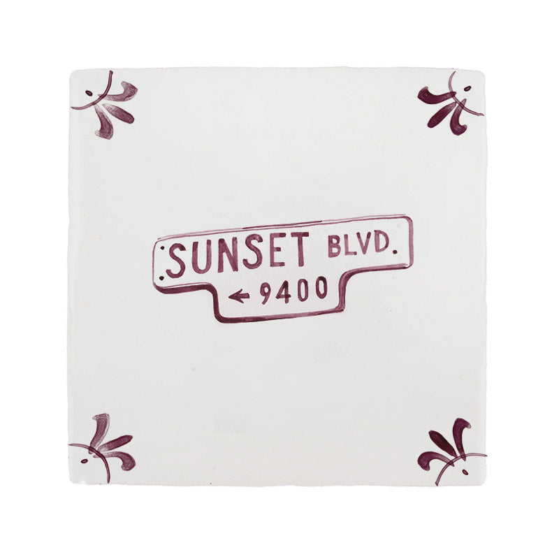 Sunset Blvd Delft Tile