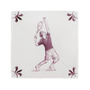 Tennis Player Delft Tile