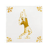 Tennis Player Delft Tile