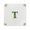 Alphabet T Delft Tile