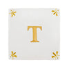 Alphabet T Delft Tile