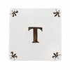 Alphabet T Delft Tile