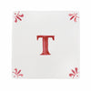 Alphabet T Delft Tile