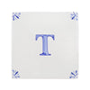 Alphabet T Delft Tile