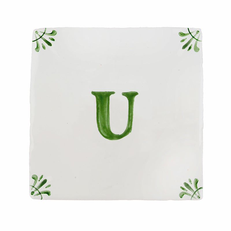 Alphabet U Delft Tile