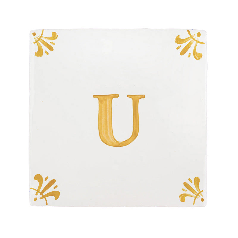 Alphabet U Delft Tile