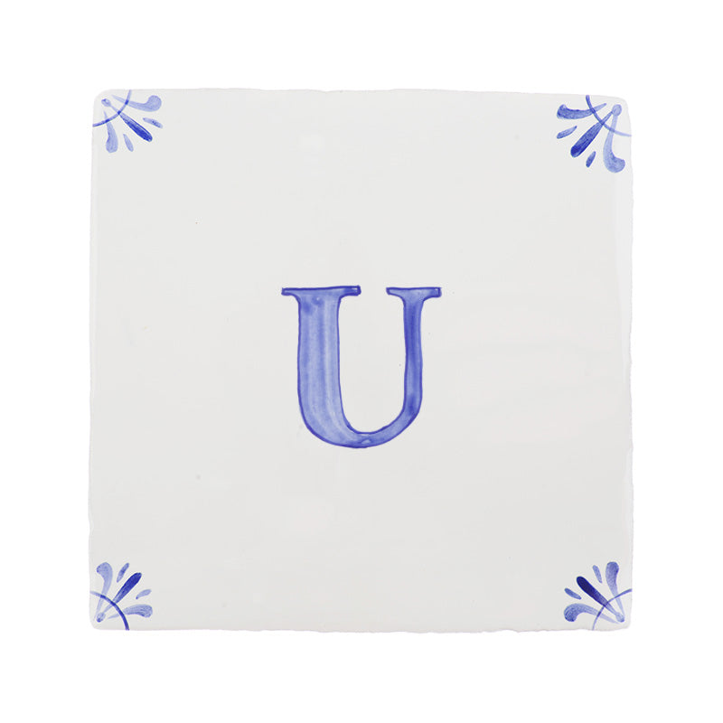Alphabet U Delft Tile