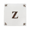 Alphabet Z Delft Tile