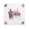 Hitch Hikers Delft Tile