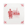 Hitch Hikers Delft Tile