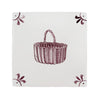Wicker Basket Delft Tile