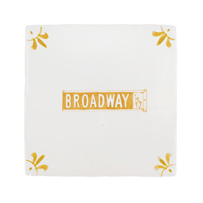 Broadway Musical Delft Tile