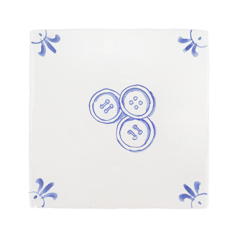 Buttons Delft Tile