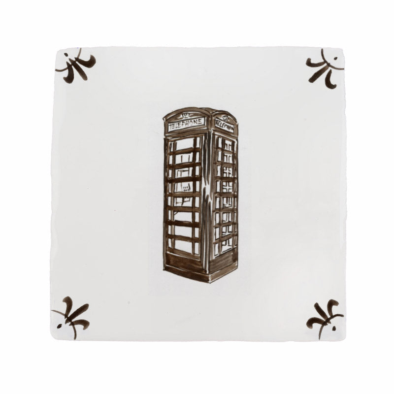 Telephone Box Delft Tile