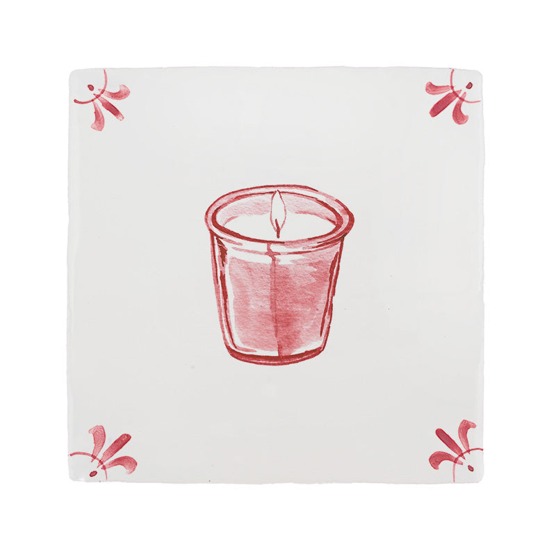 Scented Candle Delft Tile