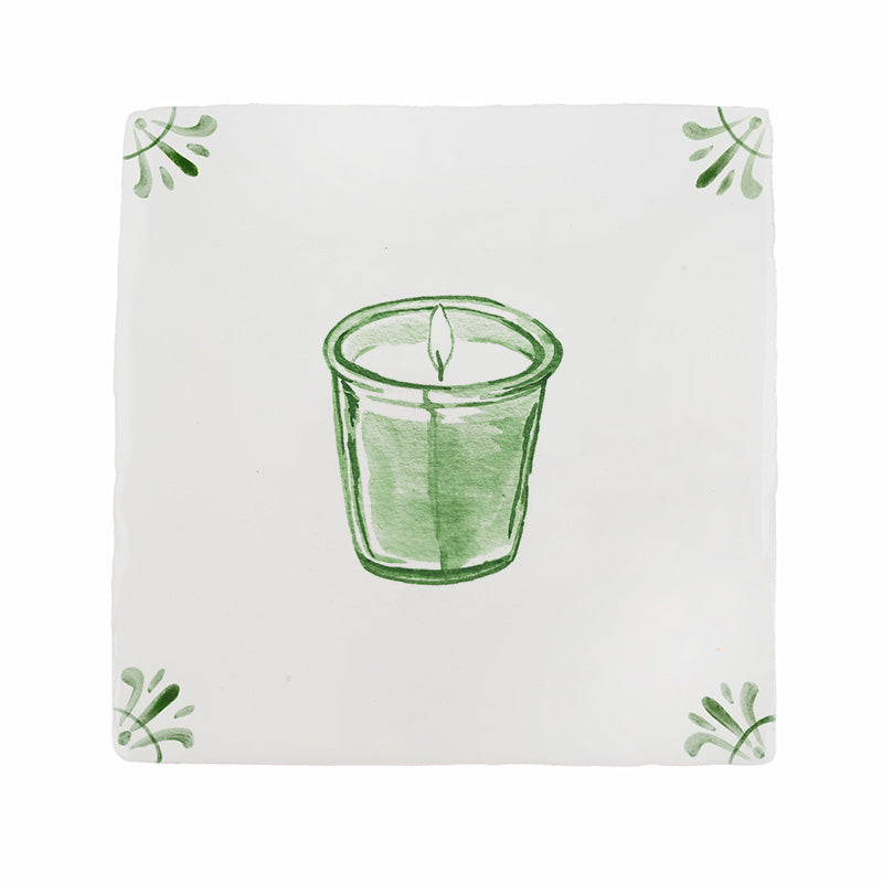 Scented Candle Delft Tile
